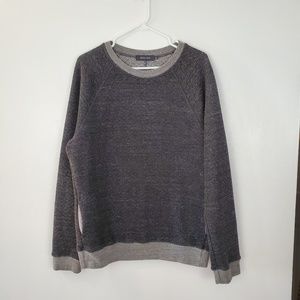Michael Stars Men’s Grey crew neck quilted sweater size L